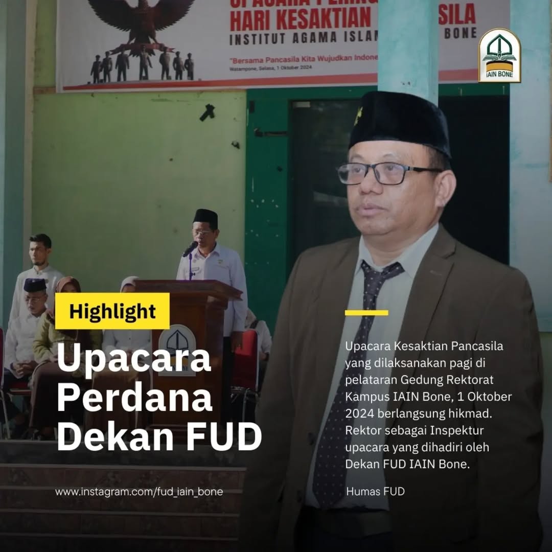 Upacara Perdana Dekan Baru FUD